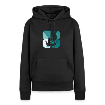 Schweden Seefahrer Nordmaenner - Frauen Premium Bio Hoodie - Schwarz - Vorne - Julia (174cm)
