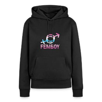 Femboy Feminine Boy Crossdressing - Frauen Premium Bio Hoodie - Schwarz - Vorne - Julia (174cm)