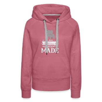 Bébé - Sweat à capuche Premium bio Femme - mauve - Devant - Isabella (175cm)