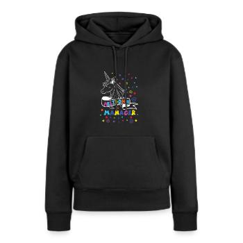 Babysitter - Frauen Premium Bio Hoodie - Schwarz - Vorne - Julia (174cm)