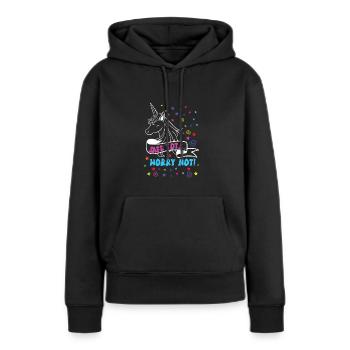 Babysitter - Frauen Premium Bio Hoodie - Schwarz - Vorne - Julia (174cm)