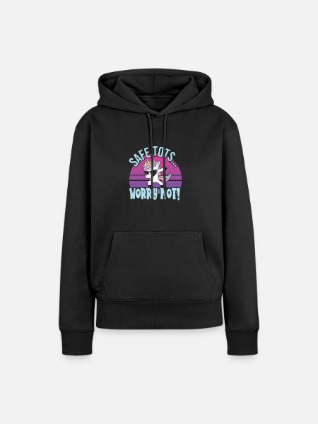 Babysitter - Frauen Premium Bio Hoodie - Schwarz