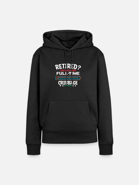 Cribbage - Frauen Premium Bio Hoodie - Schwarz