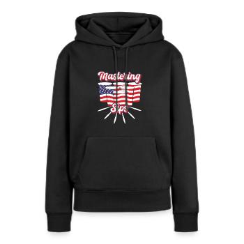 Trinkspiel - Frauen Premium Bio Hoodie - Schwarz - Vorne - Julia (174cm)