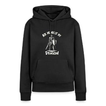 Mittelalter Markt - Frauen Premium Bio Hoodie - Schwarz - Vorne - Julia (174cm)