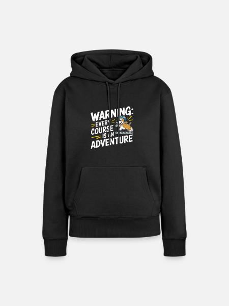Agility - Frauen Premium Bio Hoodie - Schwarz