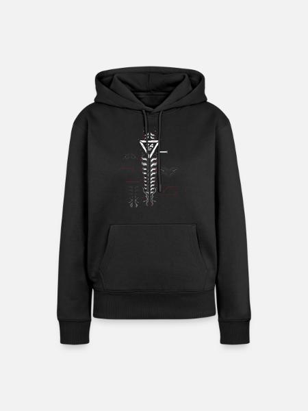Cyber modern 4 - Frauen Premium Bio Hoodie - Schwarz