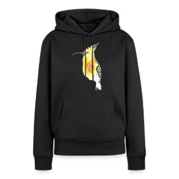 Wiedehopf Ornithologe - Frauen Premium Bio Hoodie - Schwarz - Vorne - Julia (174cm)