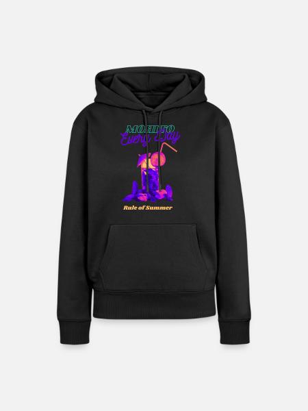 Mohito täglich - Frauen Premium Bio Hoodie - Schwarz