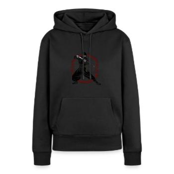 Ninja Ninjutsu - Women’s Premium Organic Hoodie - black - Front - Julia (174cm)