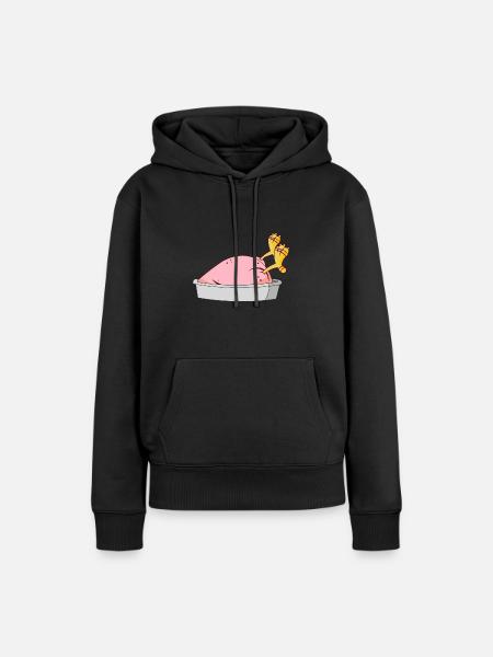 Truthahn - Essen - Frauen Premium Bio Hoodie - Schwarz
