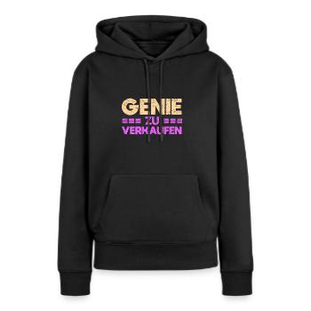Genie Zu Verkaufen - Frauen Premium Bio Hoodie - Schwarz - Vorne - Julia (174cm)