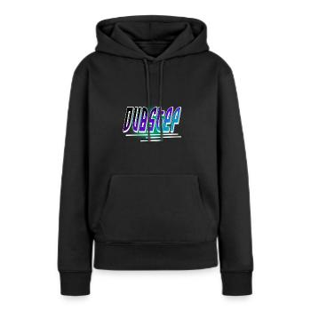 Dubstep - Sweat à capuche Premium bio Femme - noir - Devant - Julia (174cm)