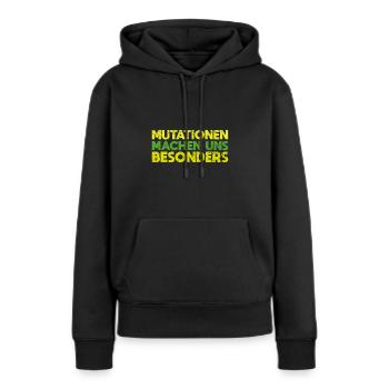 Mutationen Machen Uns Besonders - Frauen Premium Bio Hoodie - Schwarz - Vorne - Julia (174cm)