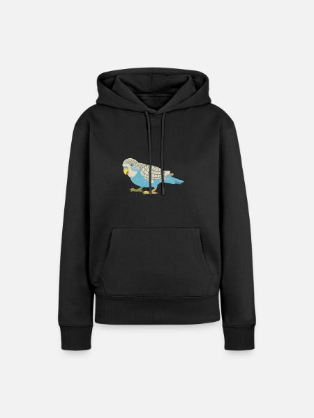 Wellensittich - Frauen Premium Bio Hoodie - Schwarz