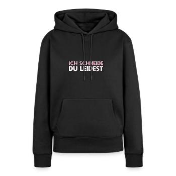 Ich Schneide, Du Leidest - Frauen Premium Bio Hoodie - Schwarz - Vorne - Julia (174cm)