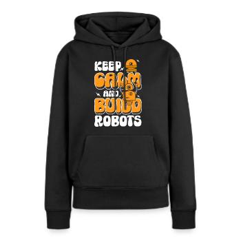 Roboter Elektrik Spielzeug Robotik - Frauen Premium Bio Hoodie - Schwarz - Vorne - Julia (174cm)