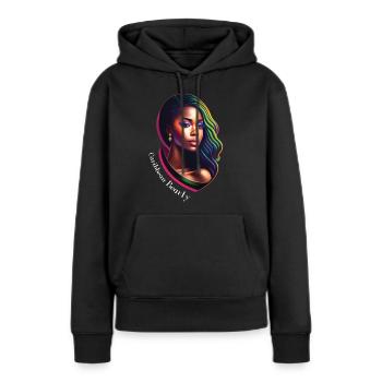Karibische Mädchenschönheit, schönes karibisches Mädchen-T-Shirt5 - Frauen Premium Bio Hoodie - Schwarz - Vorne - Julia (174cm)