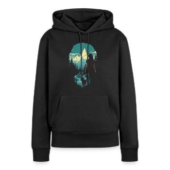 Walls with dog - Women’s Premium Organic Hoodie - black - Front - Julia (174cm)