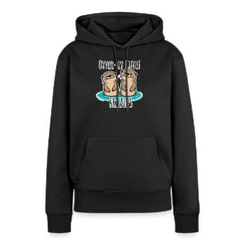 Otterly Cute! Lustiges Freundschafts-Teil für BFF - Frauen Premium Bio Hoodie - Schwarz - Vorne - Julia (174cm)