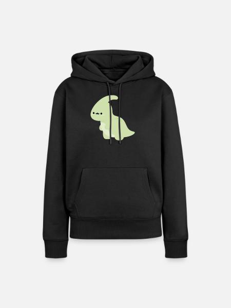 Parasaurolophus Perry - Frauen Premium Bio Hoodie - Schwarz