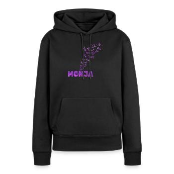 Spass  - Frauen Premium Bio Hoodie - Schwarz - Vorne - Julia (174cm)