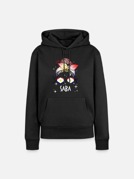 Saba - Frauen Premium Bio Hoodie - Schwarz