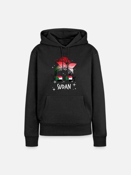 Sudan - Frauen Premium Bio Hoodie - Schwarz