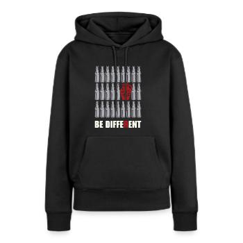 Be different Geschenk Hessisch Hessen Appelwoi - Sweat à capuche Premium bio Femme - noir - Devant - Julia (174cm)
