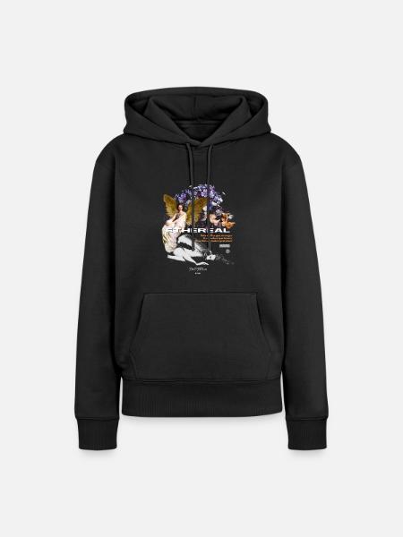 Ethereal/Ästhetik - Frauen Premium Bio Hoodie - Schwarz