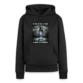 Eternal moment - Women’s Premium Organic Hoodie - black - Front - Julia (174cm)