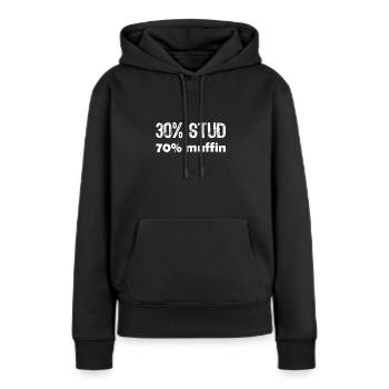 30 Stud 70 Lustige Valentinsgruß Sprüche Vatertag - Frauen Premium Bio Hoodie - Schwarz - Vorne - Julia (174cm)
