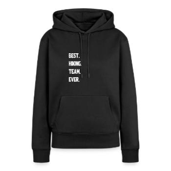 Hiking - Frauen Premium Bio Hoodie - Schwarz - Vorne - Julia (174cm)