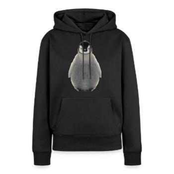 Pinguine Pinguin Seevogel Meerestier Wirbeltier - Frauen Premium Bio Hoodie - Schwarz - Vorne - Julia (174cm)