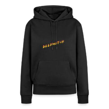 Beerwatch - Sweat à capuche Premium bio Femme - noir - Devant - Julia (174cm)