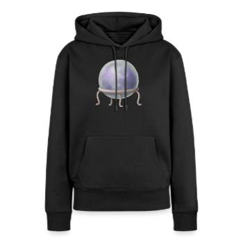 Balle de la voyante Mystic Design - Sweat à capuche Premium bio Femme - noir - Devant - Julia (174cm)