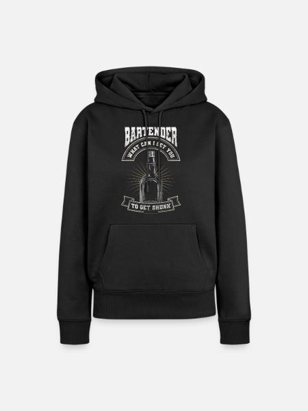 Bar Kellner Mixgetränk Beruf - Frauen Premium Bio Hoodie - Schwarz
