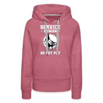 Taubenzucht - Frauen Premium Bio Hoodie - Malve - Vorne - Isabella (175cm)