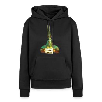 Trophée pour le perdant ! - Sweat à capuche Premium bio Femme - noir - Devant - Julia (174cm)