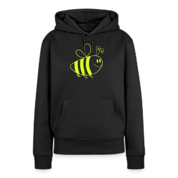Honigbiene Cartoon - Frauen Premium Bio Hoodie - Schwarz - Vorne - Julia (174cm)