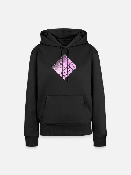 1956 Dots Retro Zahlendesign - Frauen Premium Bio Hoodie - Schwarz