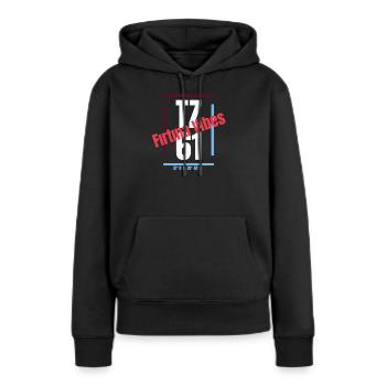 Firtina Vibes Trabzon - Sweat à capuche Premium bio Femme - noir - Devant - Julia (174cm)