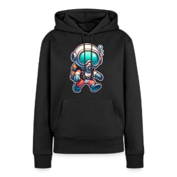 Tauchen Taucher - Frauen Premium Bio Hoodie - Schwarz - Vorne - Julia (174cm)