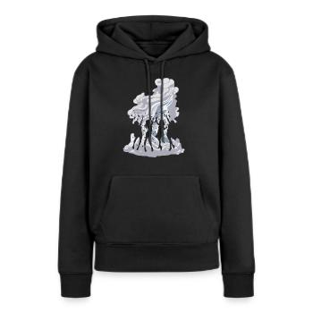 Disco Nachtleben Club - Frauen Premium Bio Hoodie - Schwarz - Vorne - Julia (174cm)