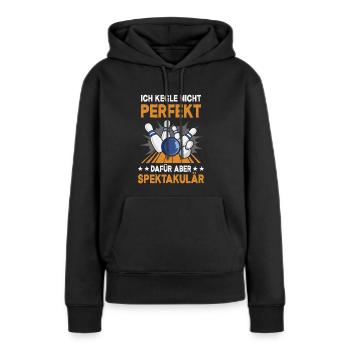Kegeln Kegler Kegel Kegelclub Kegeltour - Frauen Premium Bio Hoodie - Schwarz - Vorne - Julia (174cm)
