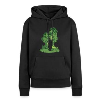 Phd Professor - Women’s Premium Organic Hoodie - black - Front - Julia (174cm)