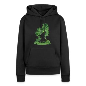 Witch Spell Cauldron - Women’s Premium Organic Hoodie - black - Front - Julia (174cm)