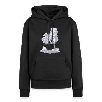 Coffee Roasting Arabica - Women’s Premium Organic Hoodie - black - Front - Julia (174cm)