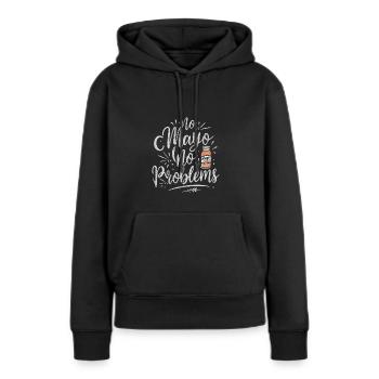 Mayonnaise Hater, Anti Mayonnaise, Mayo Hater - Women’s Premium Organic Hoodie - black - Front - Julia (174cm)