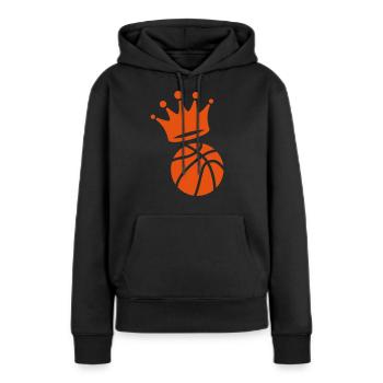 Basketball - Basket ball - Basket-ball - Baskette - Frauen Premium Bio Hoodie - Schwarz - Vorne - Julia (174cm)